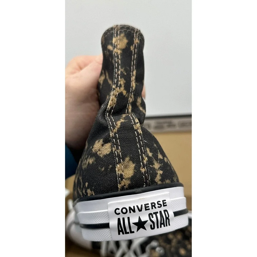 Converse‎ Chuck Taylor Shoes Unisex Mens 10.5 Womens 12.5 Black Hi Dip Dye NEW - Picture 3 of 9